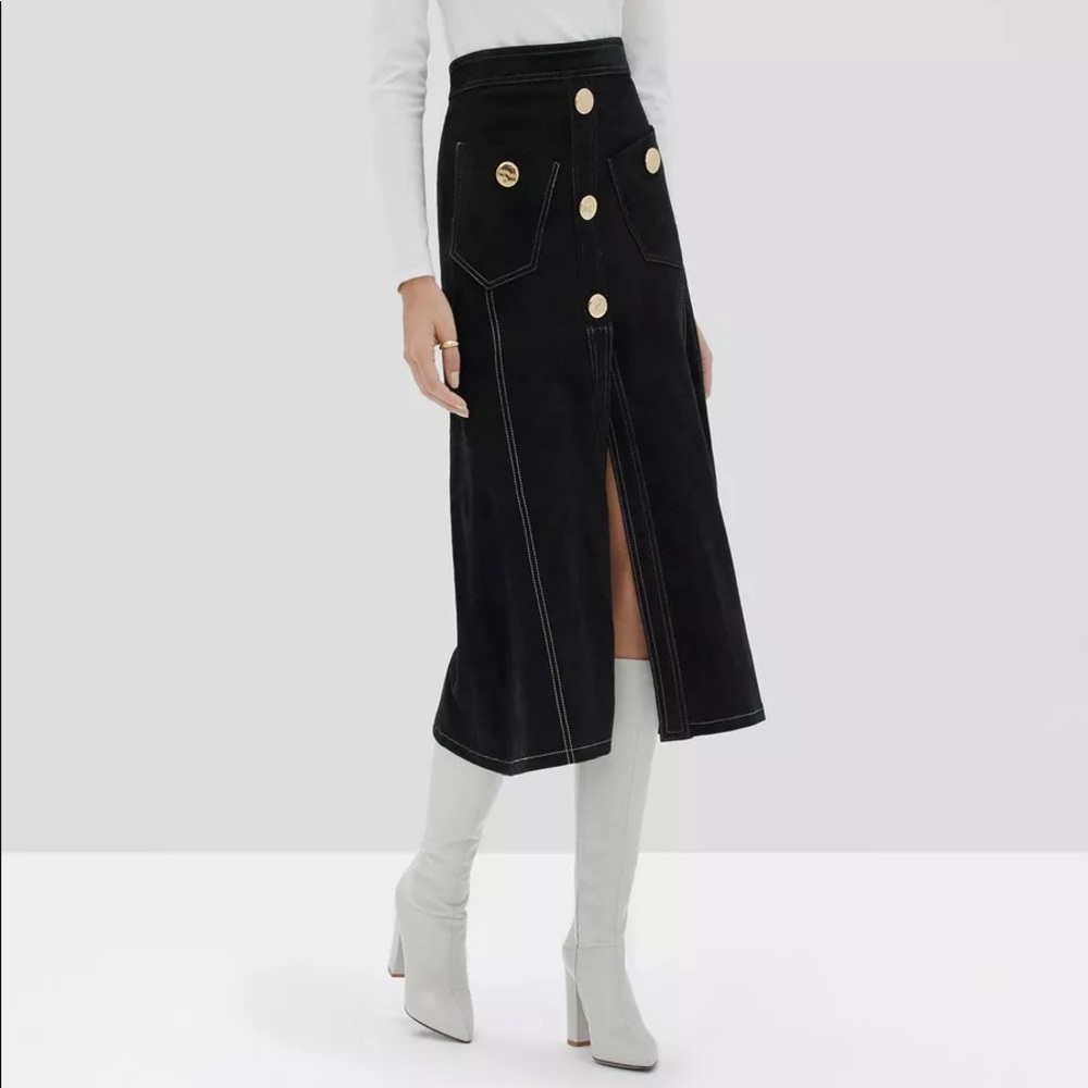 ALEXIS BALTON SUEDE SKIRT